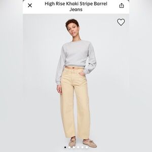 GAP Women's Khaki Barrel Jeans